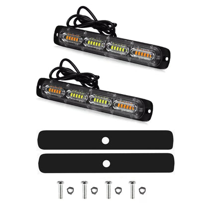 LED Flashing Strobe Light Bars Warning Hazard Beacon Part For Car Truck