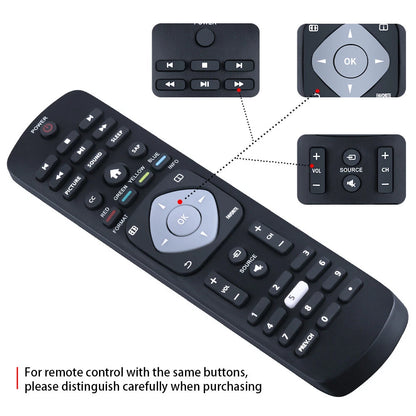 Remote Control For Philips TV 24PFL3603 24PFL3603/F7 65PFL5922/F7 65PFL5922 TV