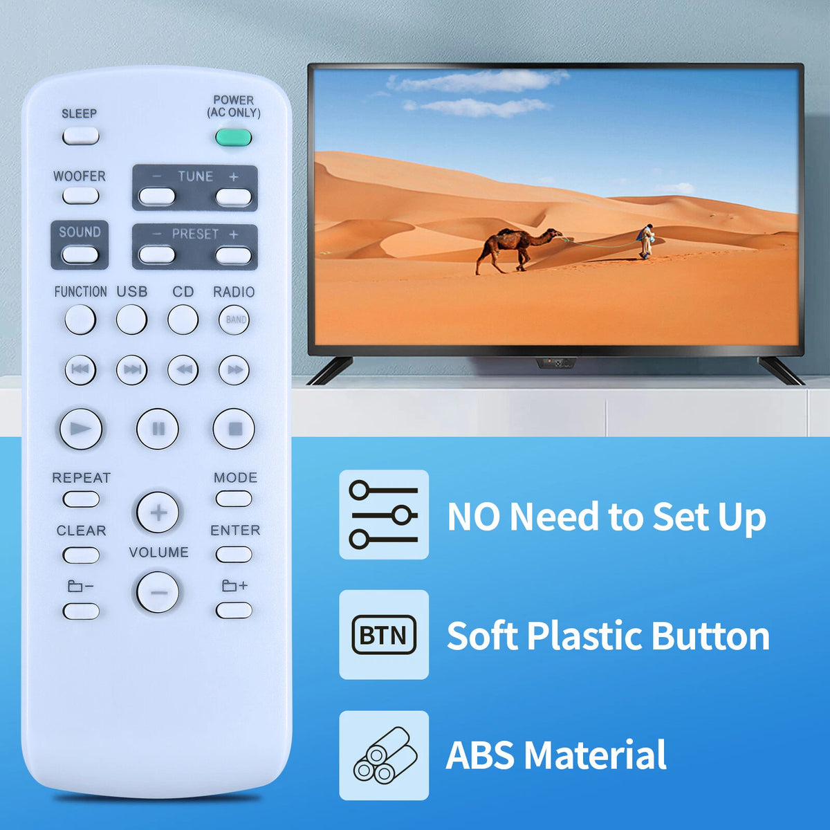 RMT-CG880A Replacement Remote Control For Sony Radio Cassette RMTCG880A