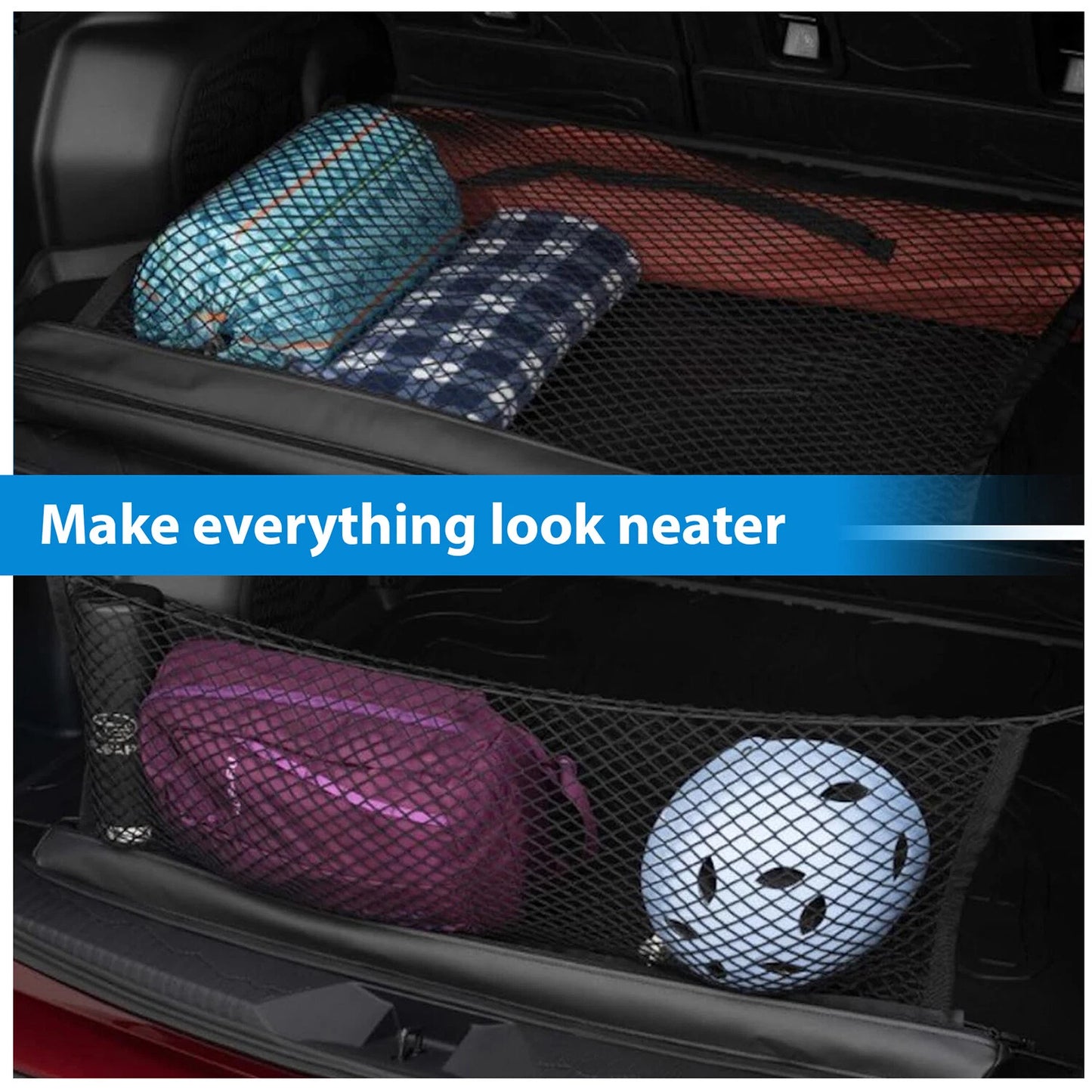 For 2019-2024 Subaru Forester Rear Compartment Cargo Net Black Mesh F551SSJ000