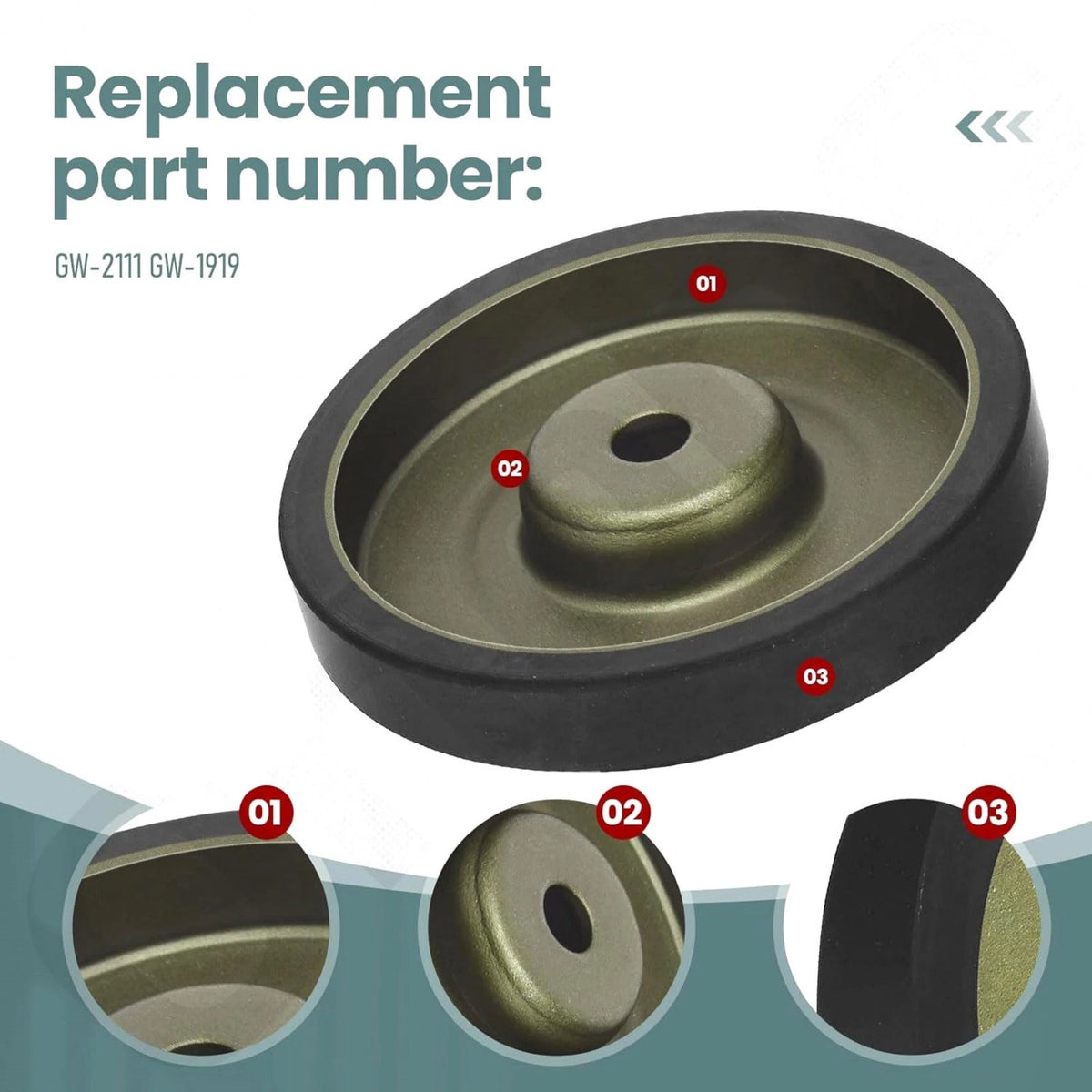 GW-2111 GW-2732 756-04171 Reversing Disc For Troy-Bilt Tiller 12089 120890100101