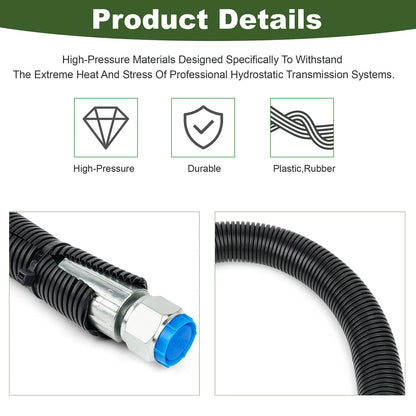 21" 5102094YP Hydro Transmission Hose Assembly for Ferris  IS500Z (44", 52", 61"