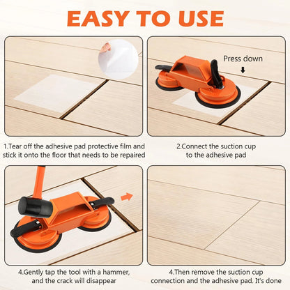 Floor Gap Fixer Tool, Plank Repair Kit, Dual Suction Cup Fix...