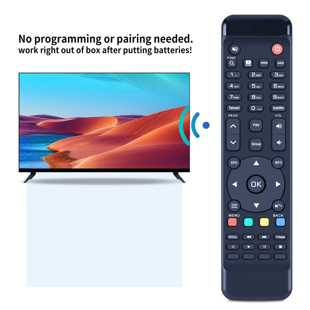 Remote Control For Amiko MiraX HiS-4300, HiS-4200, HiS-1000, HiS-2000, HiS-3000