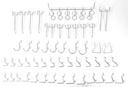 WEN Workbench Pegboard Accessory Kit, 50-Piece Silver