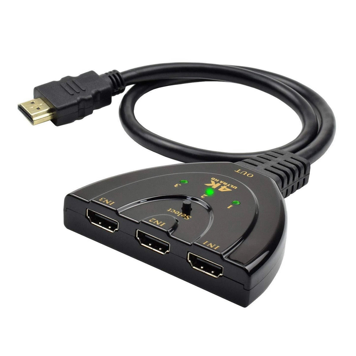 2.97Gbps Bandwidth 4K 1080P HDMI 3 Port HD Converter Auto Video Switch Switcher