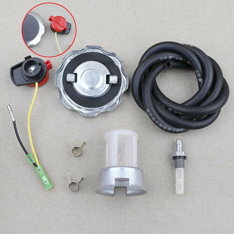 Fuel Tank Cap Kit For Honda GX160 GX200 GX270 GX340 GX390 Engine Off Switch