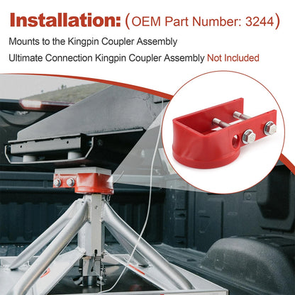 Ultimate 5th Connection Ball Funnel Kingpin Coupler Block 3244 fits Andersen