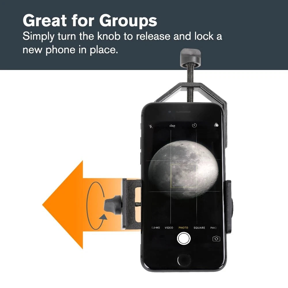 Celestron – Smartphone Adapter for Telescope, Basic Adapter, Black