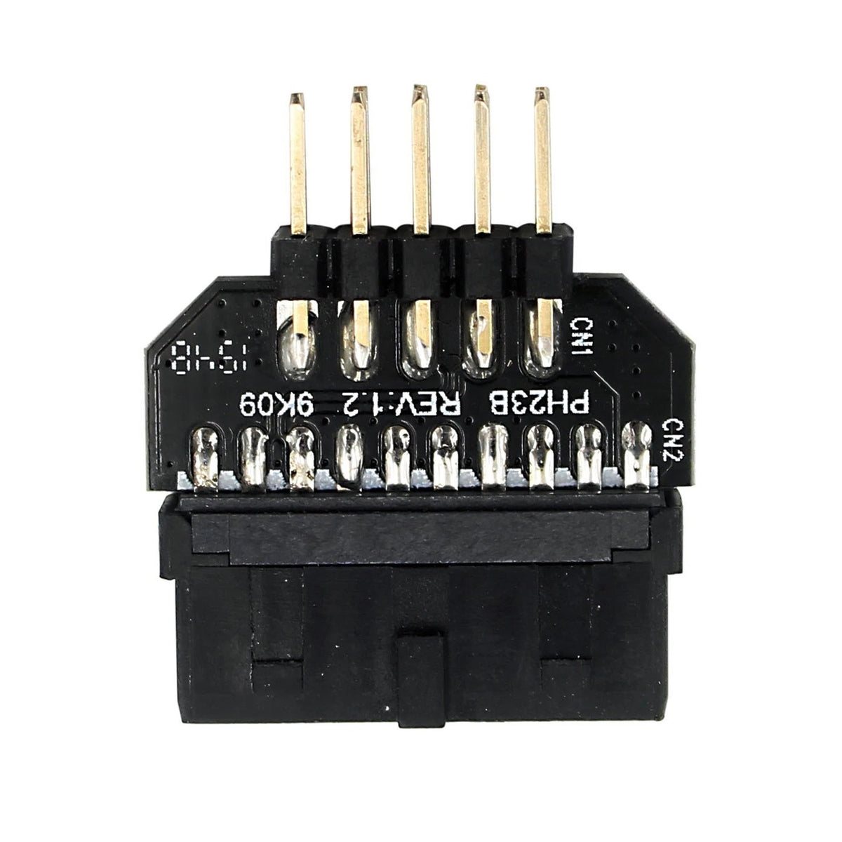 Black Panel Plug-in Adapter Computer Motherboard USB3.0 20pin To USB2.0 9pin,