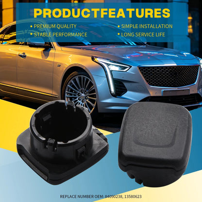 Console Power Outlet Cap Cover 2PCS Fit For GMC Terrain Canyon Sierra XT5 Pickup