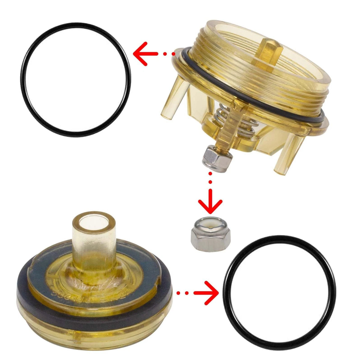 Bonnet and Poppe Repair Kit 905212 for Febco 765-1 Inch & 1-1/4...