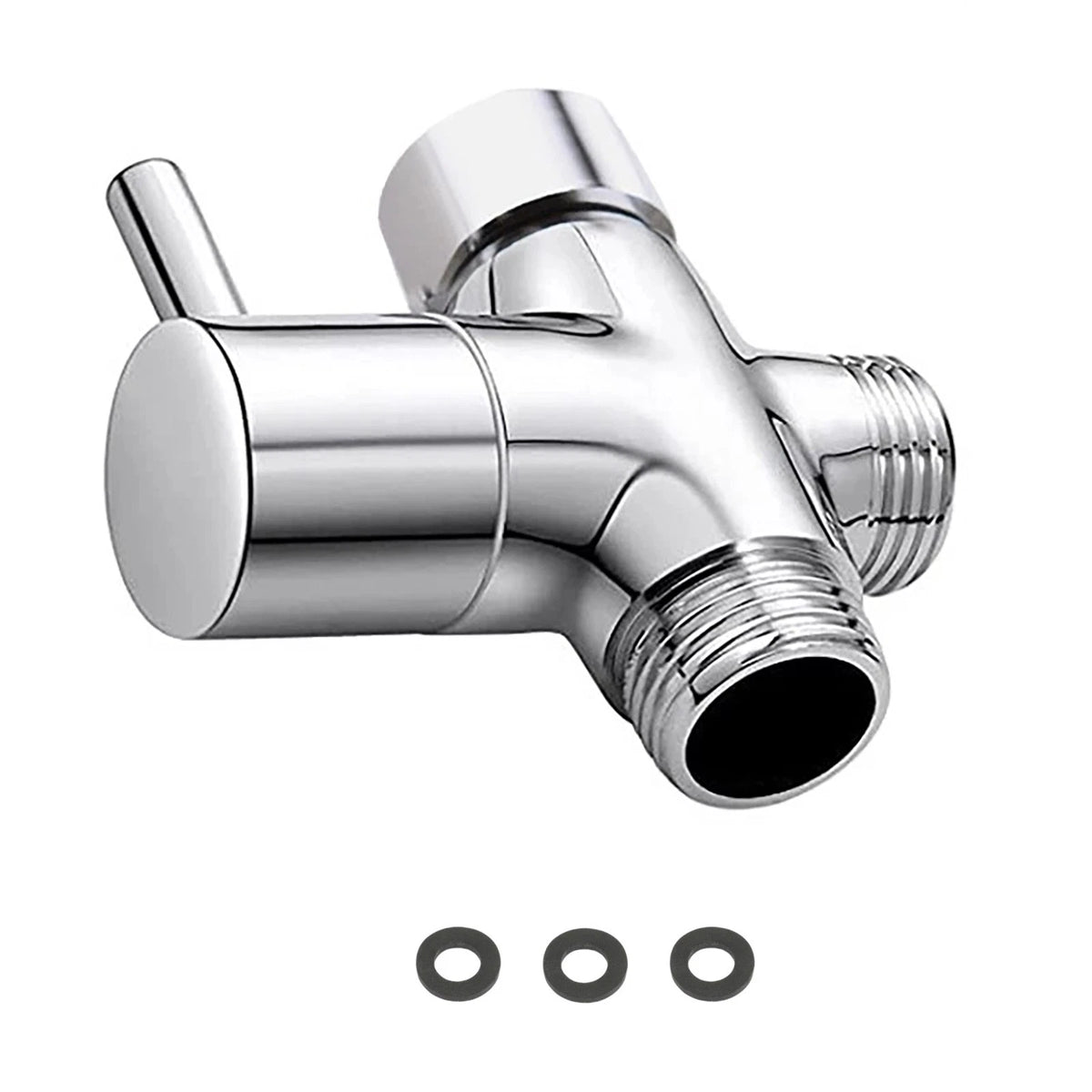 Solid Metal Water Divider 1/2in Connection for Handheld Fixed Head Switching