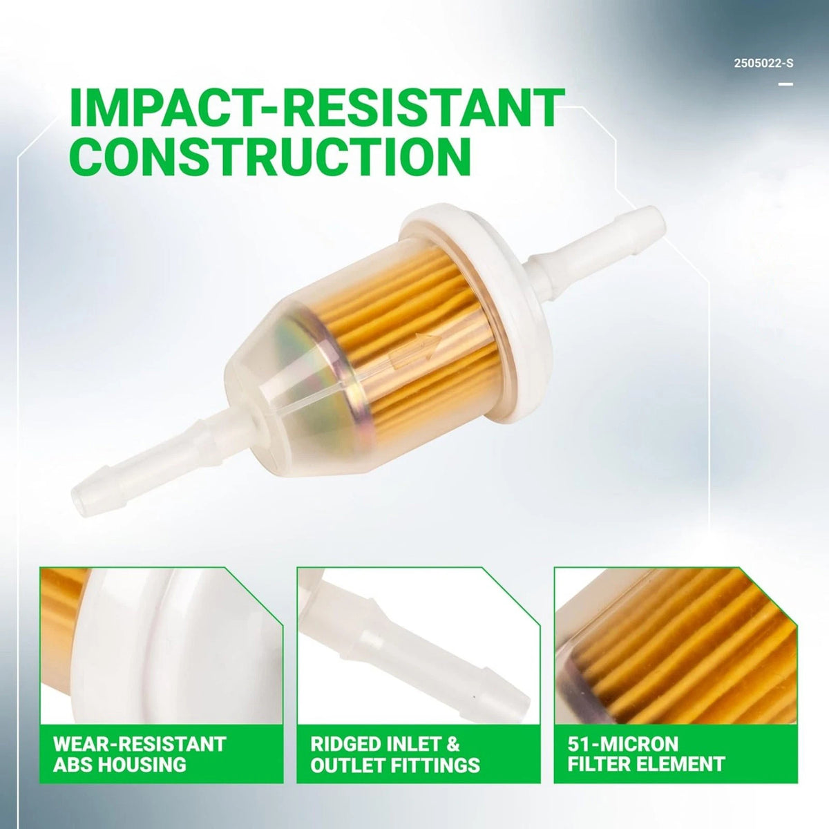 5-Piece Fuel Filter Kit M147272 for John Deere LX280 LX288 LX289 Tractor Models