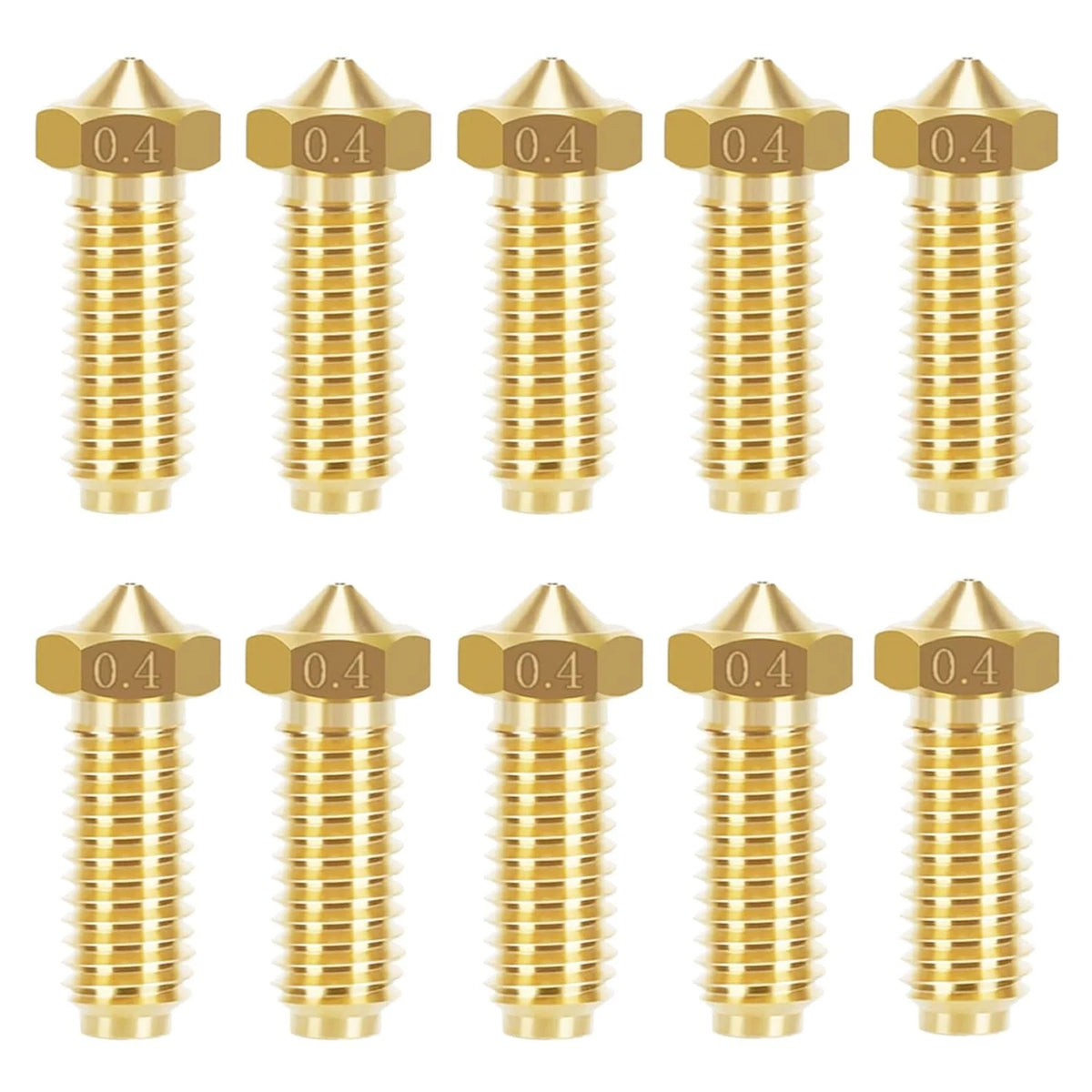 10PCS Brass Nozzles for Anycubic Kobra 2, 3D Printer Parts 0.4mm...