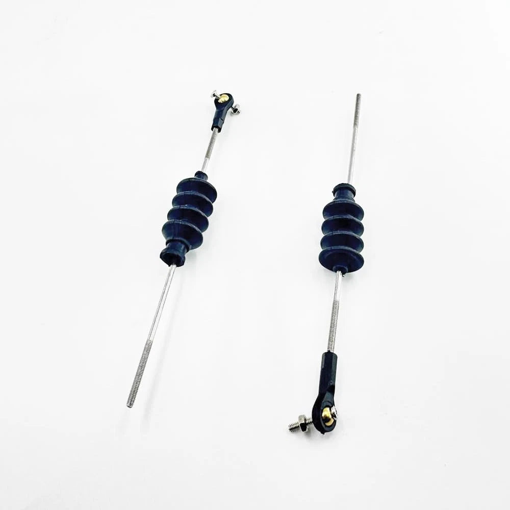 Gracilaria 4 Set RC Boat Push Rod Kit M2 Tie End with Rubber Seal Bellow...