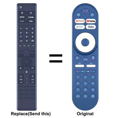 RC70 Replacement Remote Control For KIVI 55" UHD TV 55U760QB No Voice