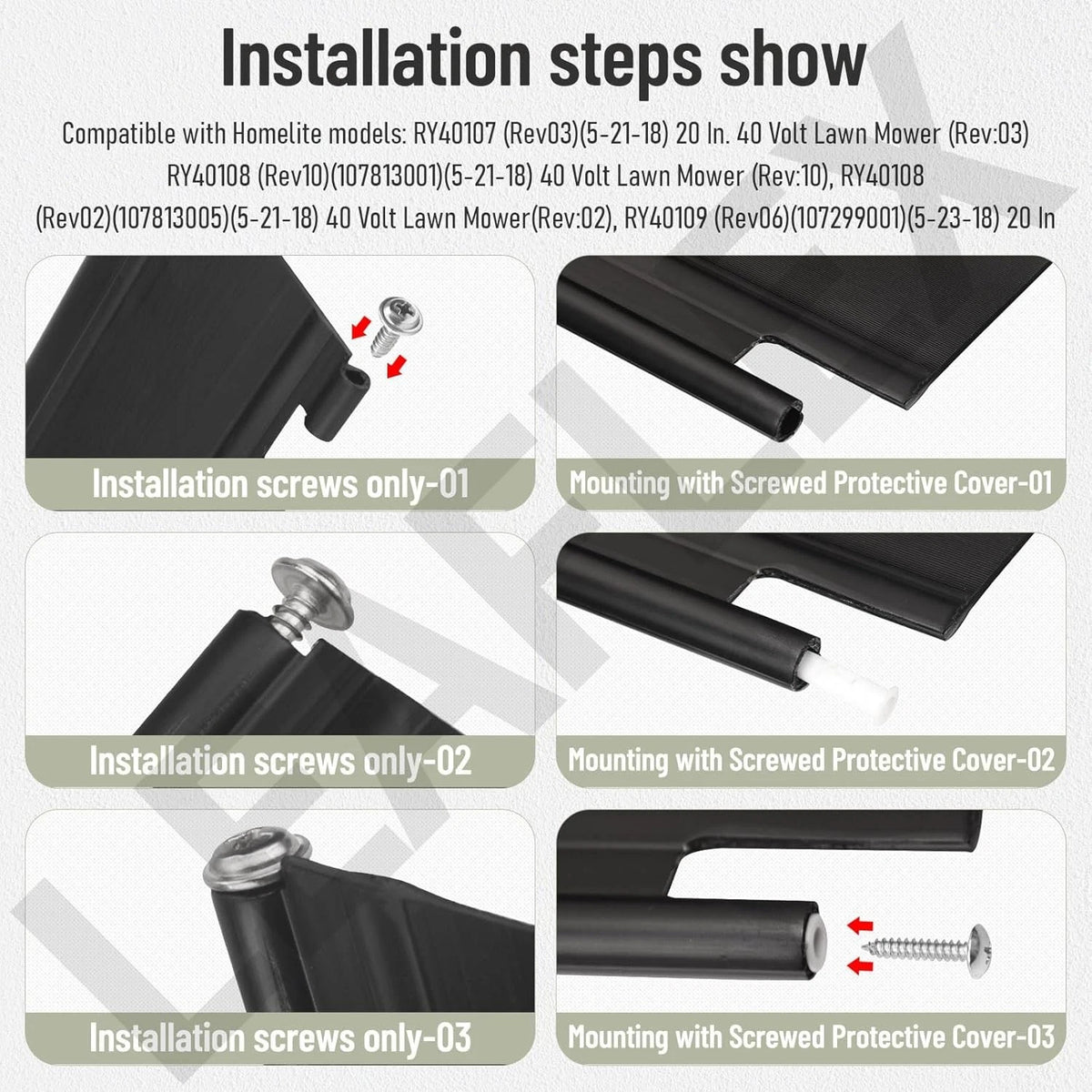 534779001 16'' Rear Skirt/Guard Flap Compatible with Ryobi, for 40V 20...