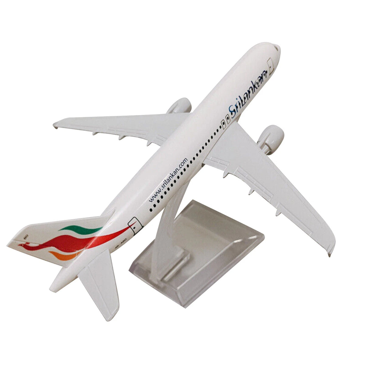 A320 SriLankan Airlines Civil Airliner Model 16cm Simulation Aircraft Ornaments