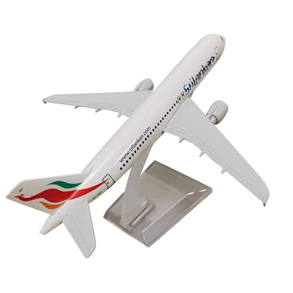A320 SriLankan Airlines Civil Airliner Model 16cm Simulation Aircraft Ornaments