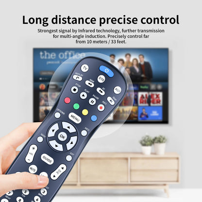 Universal Remote Control For Entone RC45P-T2 Set Top Box Black