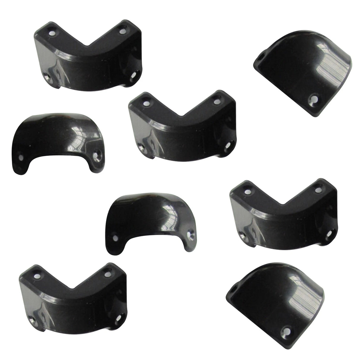 8Pack Front Rear Black Plastic Guitar AMP Amplifier Cabinet Corner For Marshall