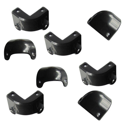 8Pack Front Rear Black Plastic Guitar AMP Amplifier Cabinet Corner For Marshall