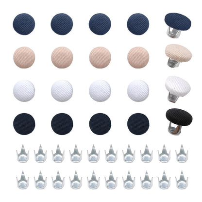 20sets 4 Colors Baseball Cap Top Button Replacement, 0.57 inches, 4