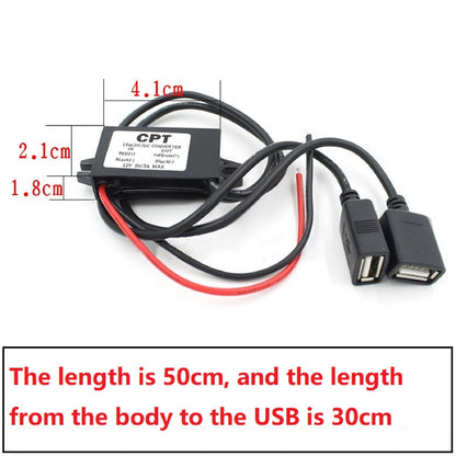 12V to 5V 3A 15W DC-DC Step Down Buck Converter Power Supply Module For Car