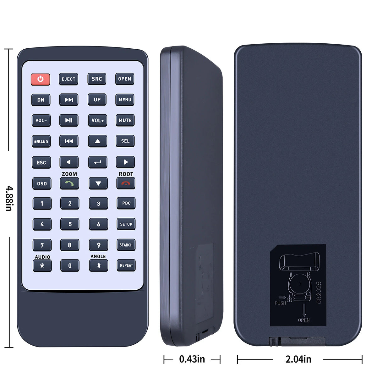 For Pyle Wireless Remote PLBT73G,PLDNV77U,PLDNV78i,PLDN74BTi,PLDN73i,PLDNV695