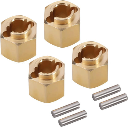 INJORA Brass Wheel Hex Hub 6mm(+2mm) Extenders Adaptor for 1/18 RC 6mm
