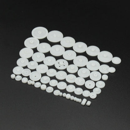 58Pack Different Size Plastic Gear Modulus 0.5 Assortment RC Car Robot Toy Motor