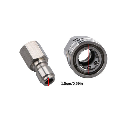 4Pcs 16mm Swivel to 3/8"Quick Connect Male Female Head For High Pressure Washer