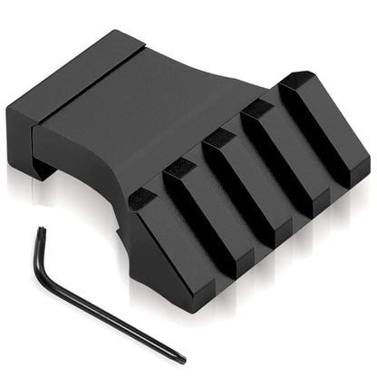 Bontok Picatinny Offset Rail Mounts, 45 Degree 4 slot, Black