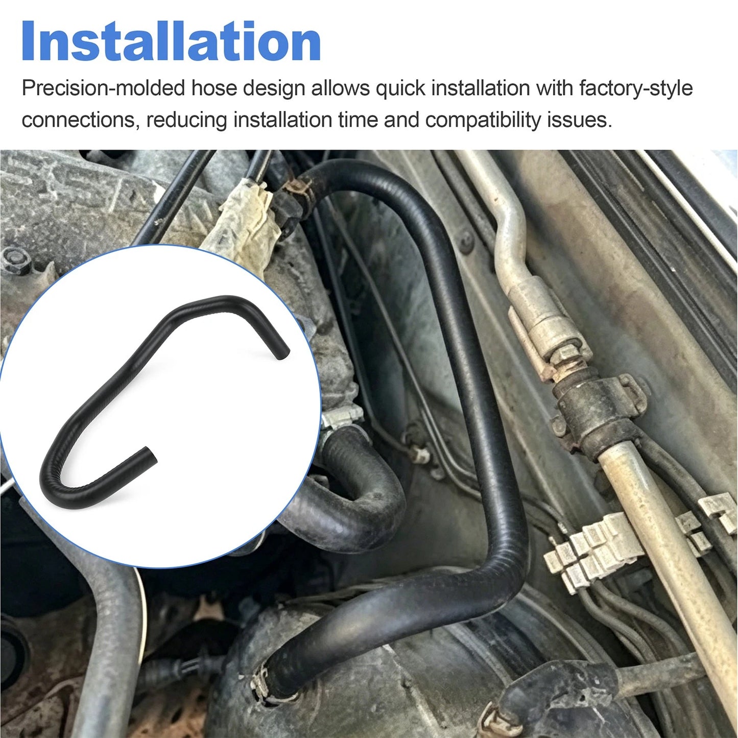 47474-9Z710 Brake Booster Vacuum Hose for 2000-2004 Nissan Frontier 2000-04 3.3L