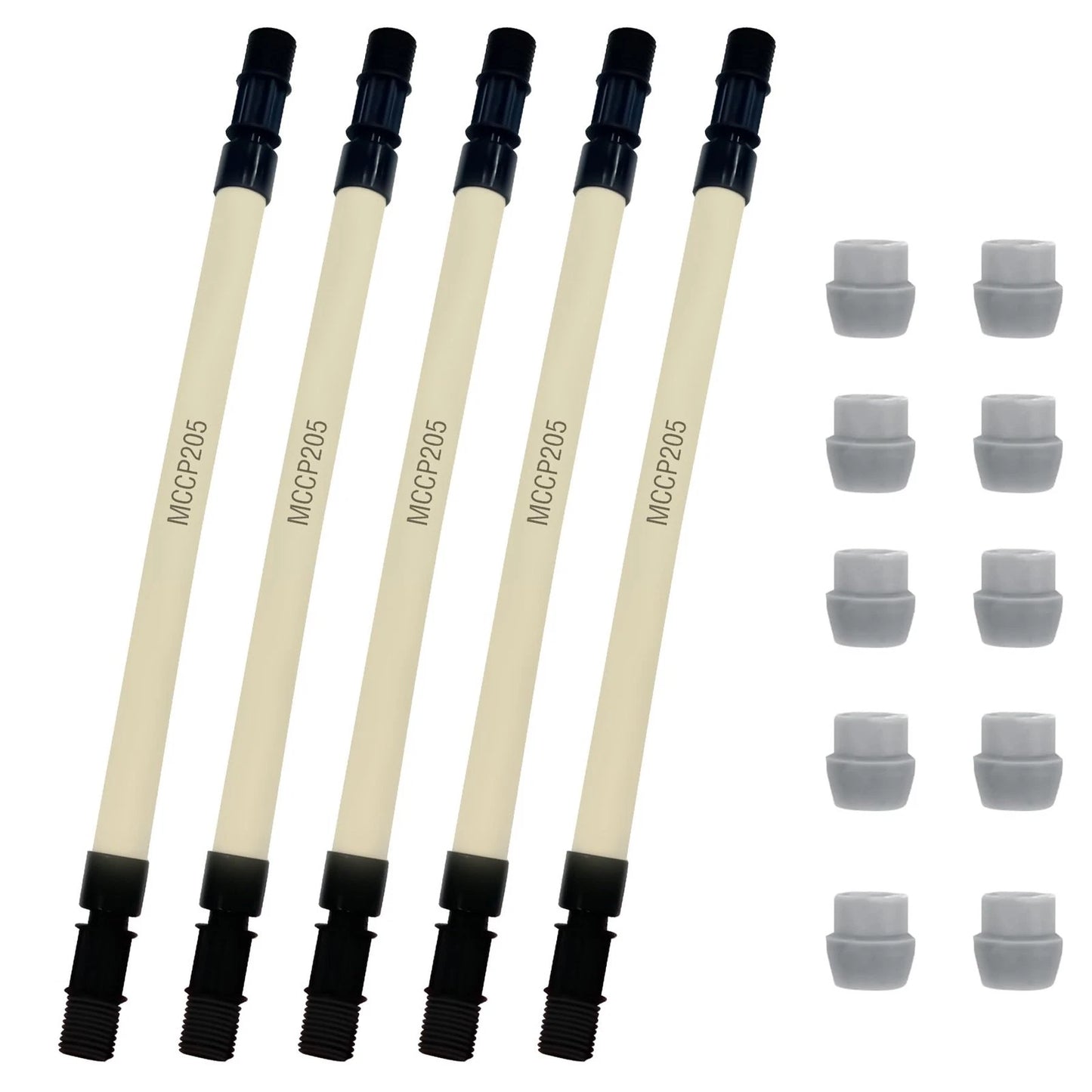 5 Sets of MCCP205 Pump Tube & 1/4" UCAK200 Ferrule Replacement for Stenner...