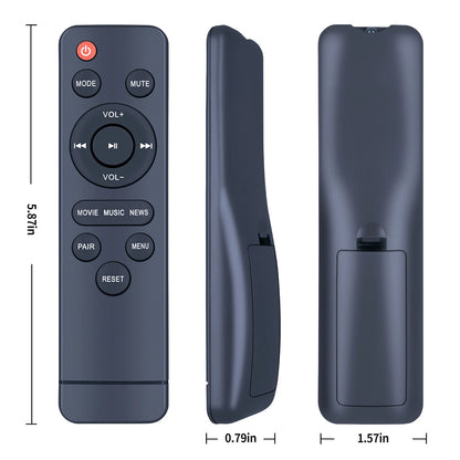 For Acoustic Audio by Goldwood 2.1 Channel Sound Bar Remote Control Replacement