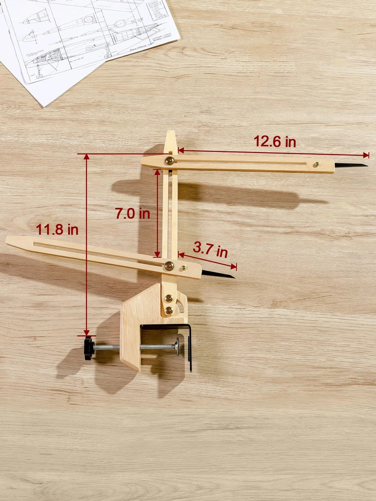 BKALEME Pottery Throwing Gauge, 2 Ways to Install, Compact Clip-on Wood