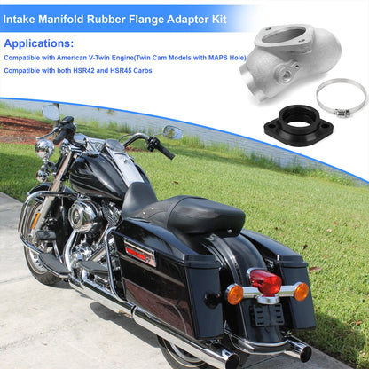 Intake Manifold Flange Kit For Harley-Davidson Twin Cam 1999-2006