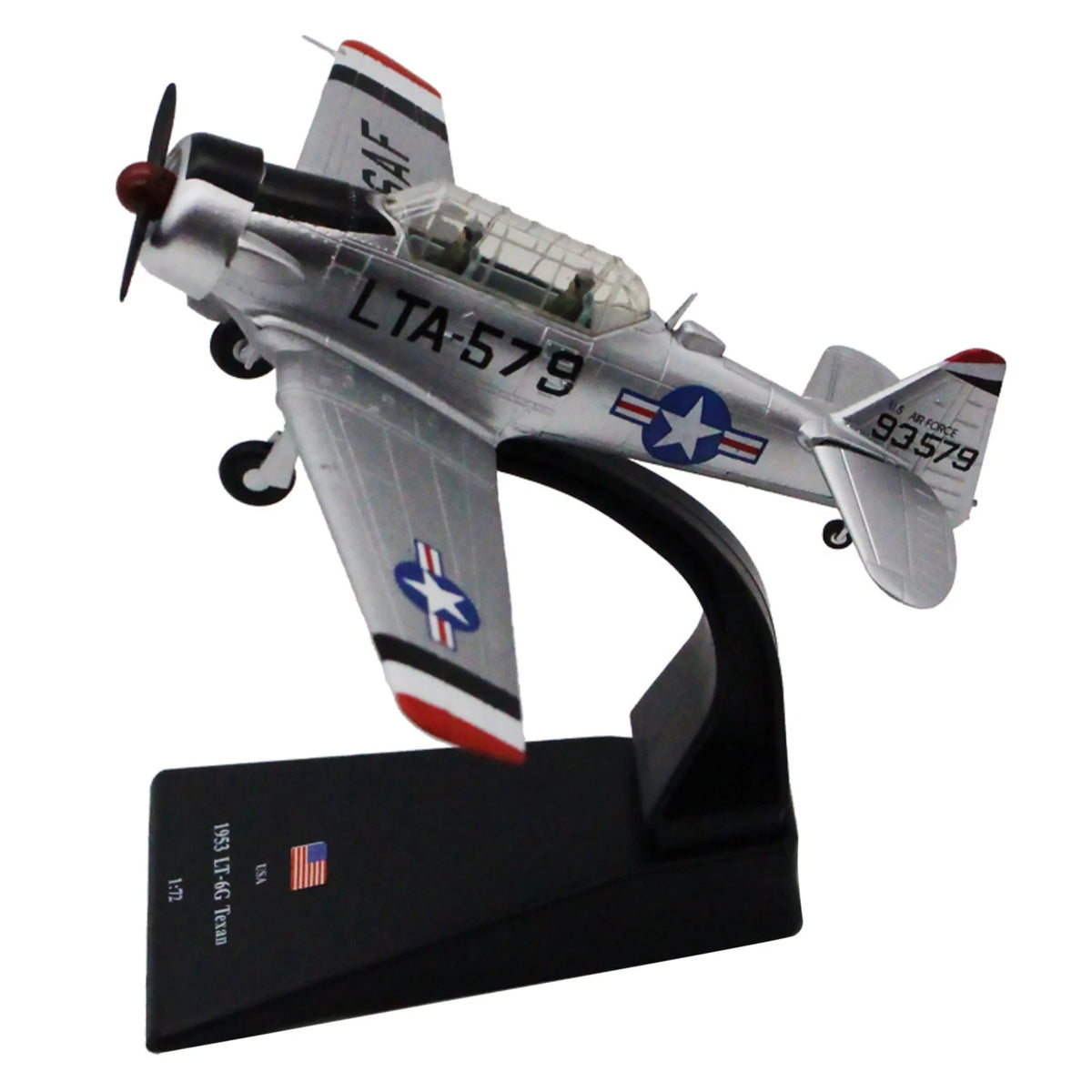 1/72 WWII USA 1953 T6 LT-6G Texan Fighter Aircraft Model Military Collection D