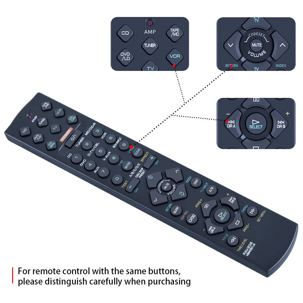 RAV206 V694090 US For Yamaha AV Receiver Remote Control HTR-5450 YHT-34