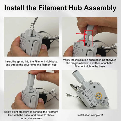 A1/A1 Mini AMS Lite Filament Hub,5-Way Hub Compatible with White