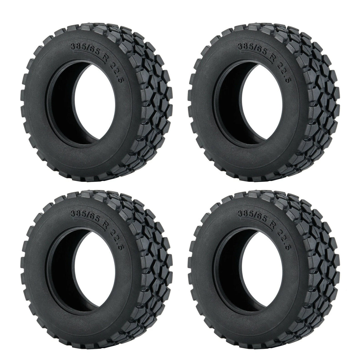 4* Rubber Tires Tyres For Tamiya 1/14 RC Tractor Truck Car Repair Parts