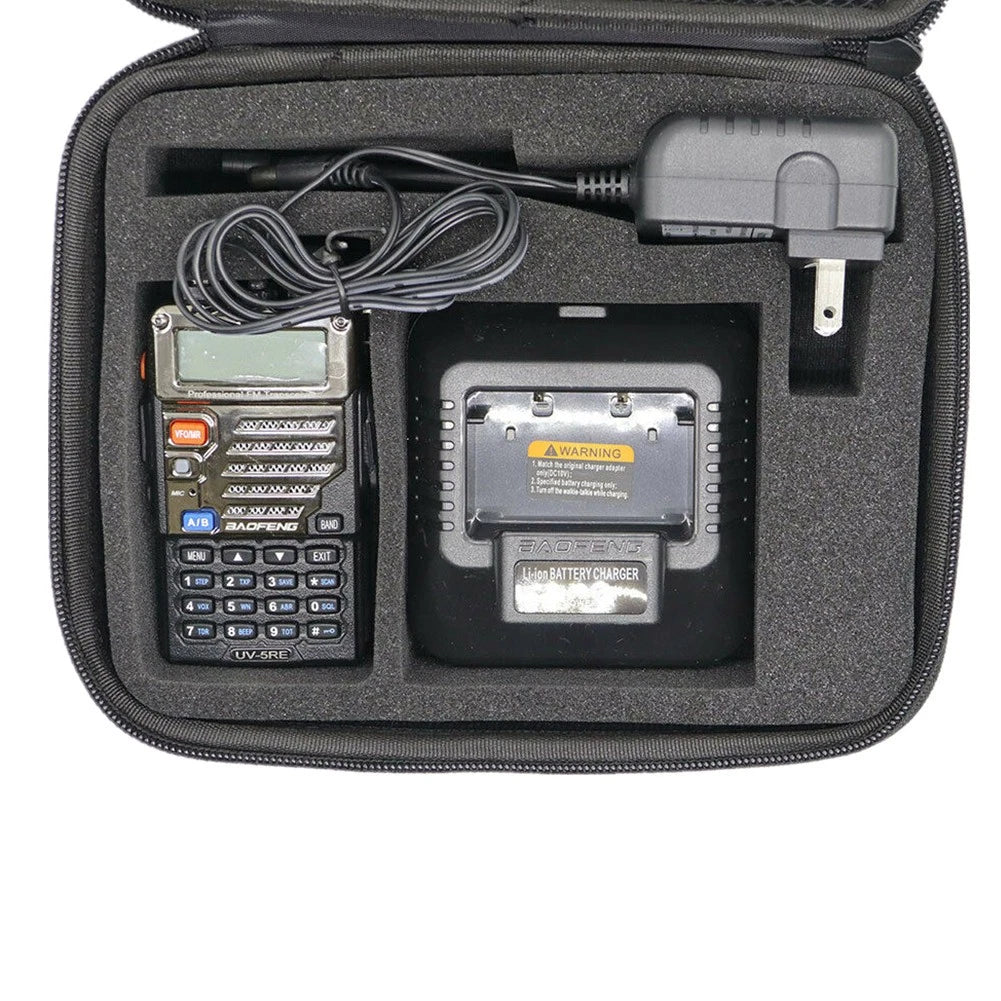 Walkie Talkie Storage Case Carrying Bag Organizer for Baofeng UV-5R 5RD 5RE 5RA+