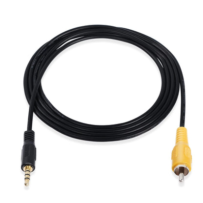 PNGKNYOCN 3.5 mm to RCA Video Cable 1/8 inch Male Plug Black