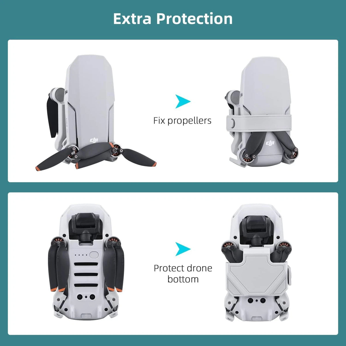 HeiyRC Propeller Holder Strap for DJI Mini 4K/Mini 2/Mini 2 SE/Mavic Mini...