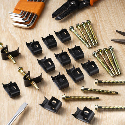 Dreyoo 14 Pack Sink Clips Kit, Undermount Compatible with Gold