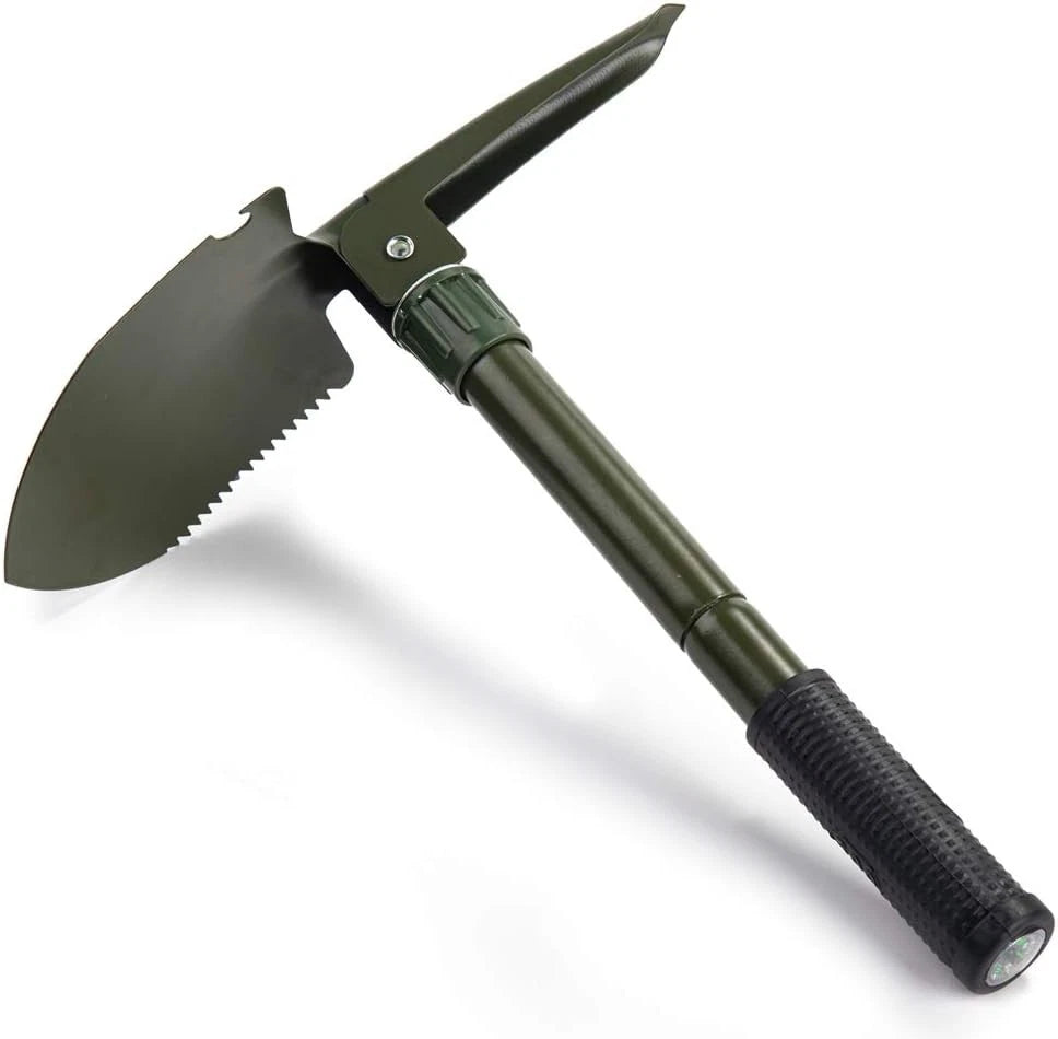 Gardening Folding Shovel Military Camping Survival Gear Green