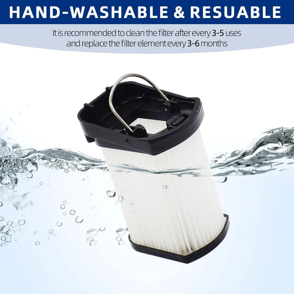 4P Washable Filter For Shark Wandvac Power Pet Handheld WV401PK WV403BR WV410PR