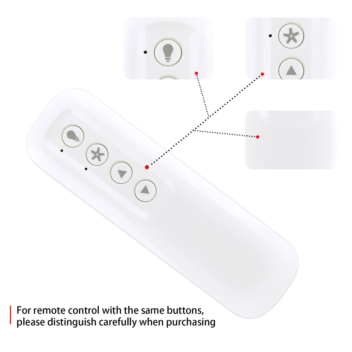 For Hunter Replacement Handheld Ceiling Fan Remote Control White 99372